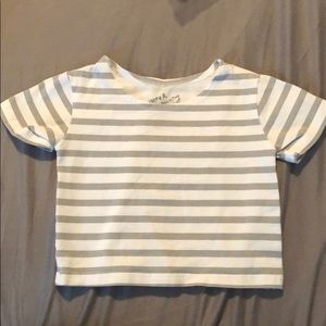 June & January 12/24 12-24 Ballet top grey stripe